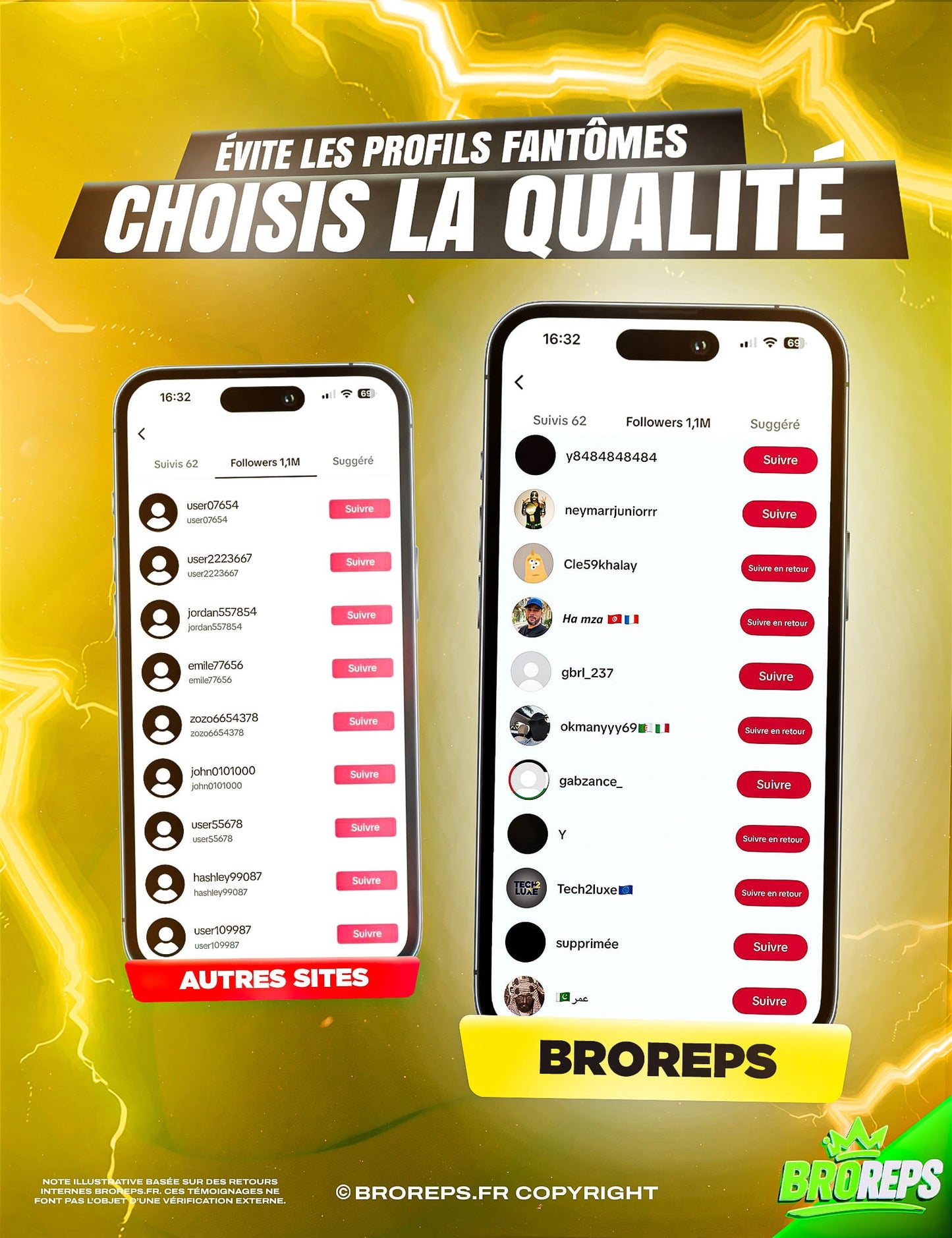 Abonnement Instagram